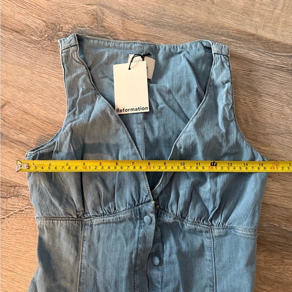 Reformation Sebastien Denim Midi Dress - Picture 4 of 6